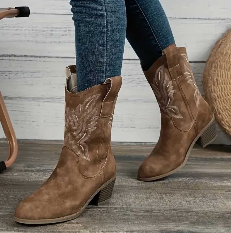 WomenBoots™ | Botas vaqueras de cuero artesanal para mujer