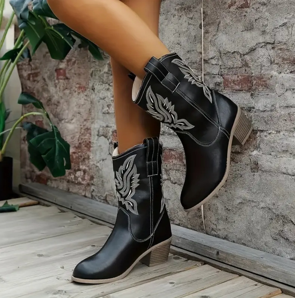 WomenBoots™ | Botas vaqueras de cuero artesanal para mujer